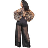 Chemisier Leopard à Mousseline de Soie | Leopard Plus