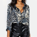 Chemisier Leopard Bleu | Leopard Plus