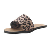 Sandales Leopard Plates Marron en Daim | Leopard Plus