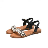 Sandales Leopard Tropéziennes Noir | Leopard Plus