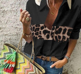Chemise Leopard sur Fond Blanc | Leopard Plus