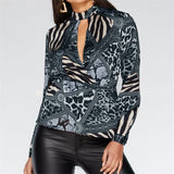 Chemisier Leopard en Tâches Discontinues | Leopard Plus