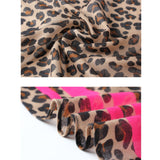 Foulard Leopard en Mousseline de Soie