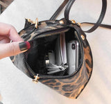 Interieur Sac à Main Leopard Trapèze en Cuir | Leopard Plus