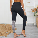 Legging Leopard Ensemble Fitness Noir | Leopard Plus