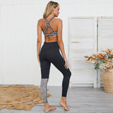 Legging Leopard Ensemble Fitness Noir | Leopard Plus