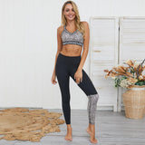 Legging Leopard Ensemble Fitness Face Avant | Leopard Plus