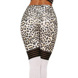 Legging Leopard à Bas Blanc Pour Femme | Leopard Plus