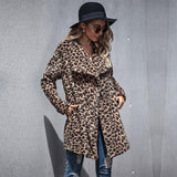 Manteau Léopard Fausse Fourrure