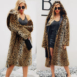 Double Manteau Léopard Fourrure Oversize | Leopard Plus