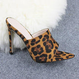 Pied de Sandale à Talon Leopard | Leopard Plus