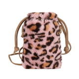 Sac Leopard en Peluche Rose | Leopard Plus
