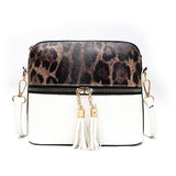 Sac à Main Leopard Bicolore - Blanc | Leopard Plus