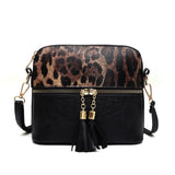 Sac à Main Leopard Bicolore - Noir | Leopard Plus