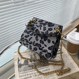 Sac à Main Leopard Carré Noir | Leopard Plus