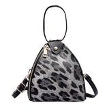 Sac à Main Leopard Trapèze en Cuir - Noir | Leopard Plus