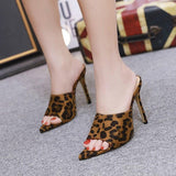 Sandales Leopard à Talon Chic | Leopard Plus