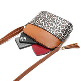 Sac à Main Leopard Bicolore - Marron