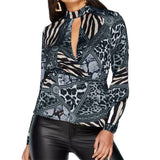 Chemisier Leopard en Tâches Discontinues | Leopard Plus