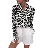 Chemisier Leopard Noir et Blanc | Leopard Plus