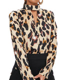 Chemisier Leopard Ras-du-Cou | Leopard Plus