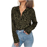 Chemisier Leopard Vert | Leopard Plus