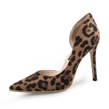 Escarpins Leopard en Daim & Asymétrique | Leopard Plus