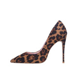 Escarpins Leopard en Daim Pointus de 10 Cm | Leopard Plus
