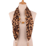Foulard Leopard Collier