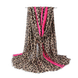Foulard Leopard en Mousseline de Soie