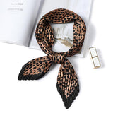 Foulard Leopard Femme Carré