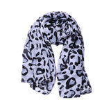 Foulard Leopard Noir et Blanc | Leopard Plus
