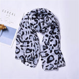 Foulard Leopard Noir et Blanc