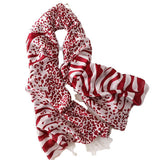 Foulard Leopard Rouge | Leopard Plus
