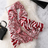 Foulard Leopard Rouge