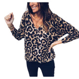 Haut Leopard à Col V | Leopard Plus
