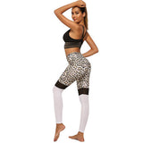 Legging Leopard à Bas Blanc | Leopard Plus
