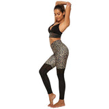 Legging Leopard à Bas Noir | Leopard Plus