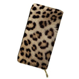 Pochette Leopard en Daim