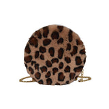Pochette Leopard Fausse Fourrure Sphérique | Leopard Plus