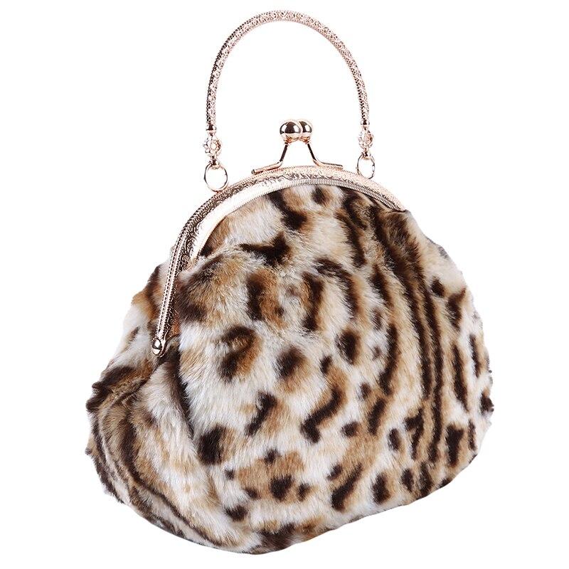 Pochette Leopard Fausse Fourrure