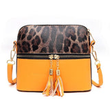 Sac à Main Leopard Bicolore - Moutarde | Leopard Plus