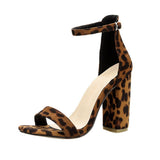 Sandales Leopard à Talons Hauts | Leopard Plus