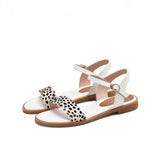 Sandales Leopard Tropéziennes Blanches | Leopard Plus