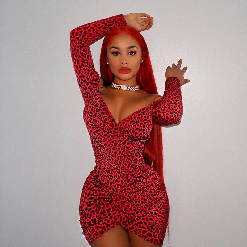 Robe Leopard Rouge