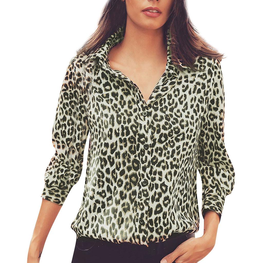 Chemise Imprime Leopard Femme