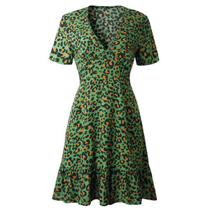 Robe Leopard Évasée | Leopard Plus
