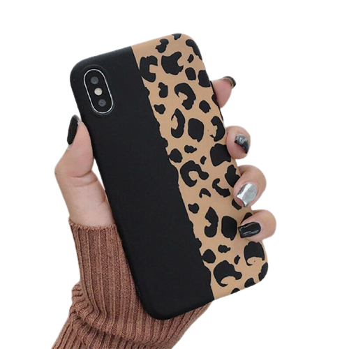 Coque Leopard Iphone Luxury Noir Marron | Leopard Plus