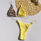 Bikini Leopard Brésilien Push-up | Leopard Plus