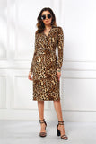 Robe Leopard Cache Cœur à Manches Longues Fille | Leopard Plus
